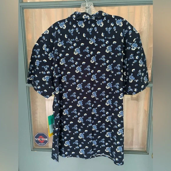 NWT! Fair Harbor Blue Floral 👕 Shirt The Casablanca Camp Shirt Size 2X - Picture 5 of 9